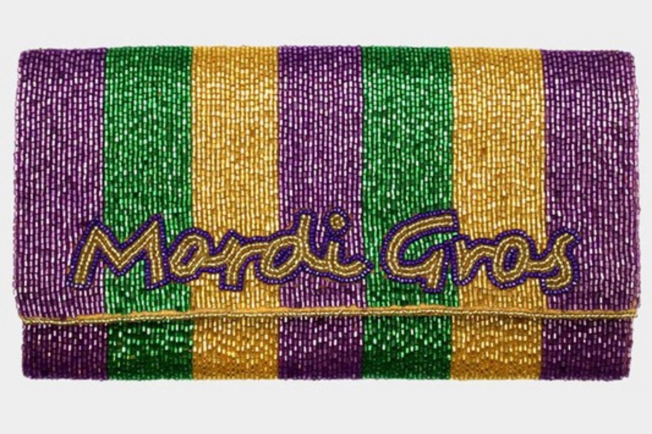 Mardi Gras Clutch